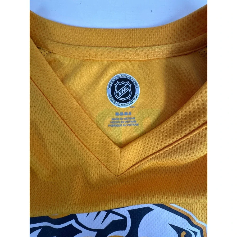 NHL Nashville Predators PK Subban 76 Youth Jersey Gold Navy‎ Blue Size M 8-10